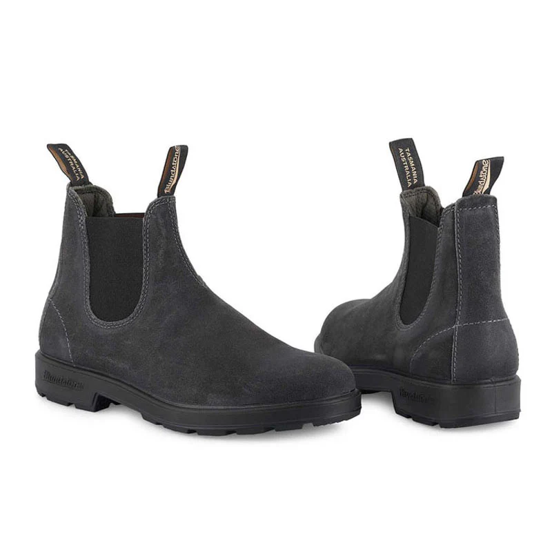 BLUNDSTONE 1910 Wax Suede Boots in Steel Grey - Image 3