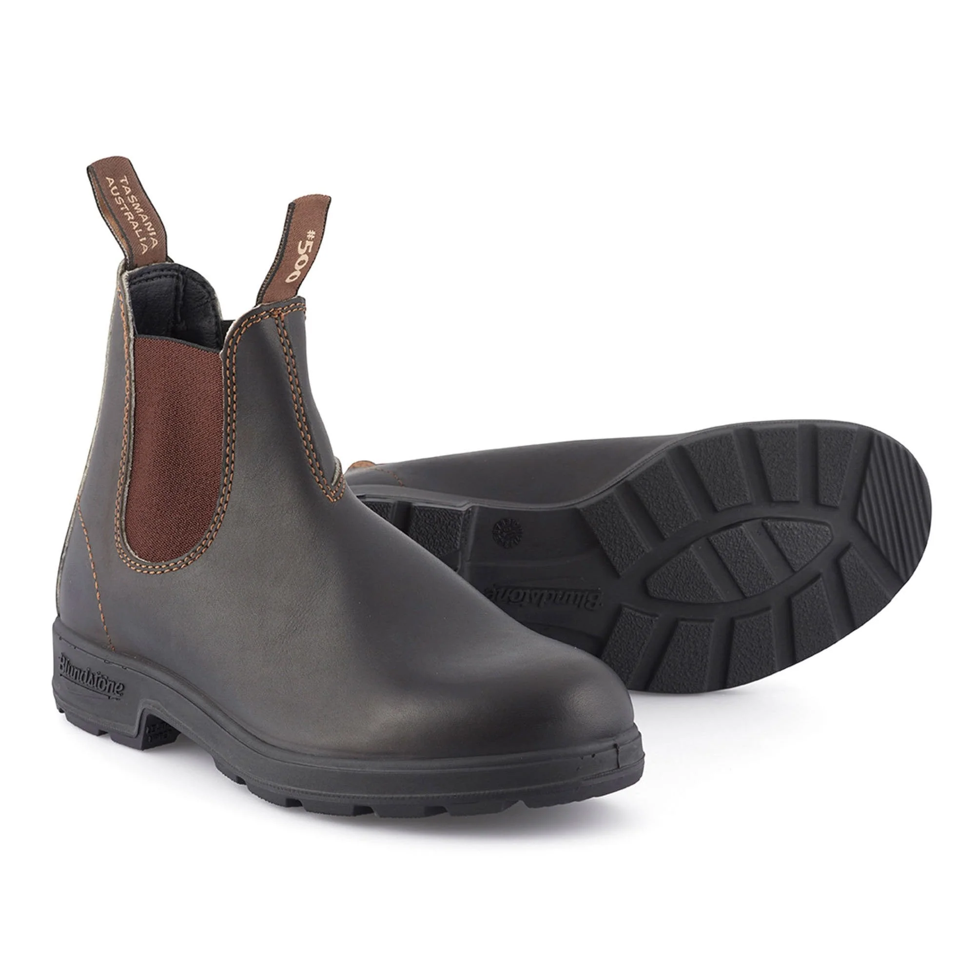 BLUNDSTONE 500 Leather Boots in Stout Brown - Image 4