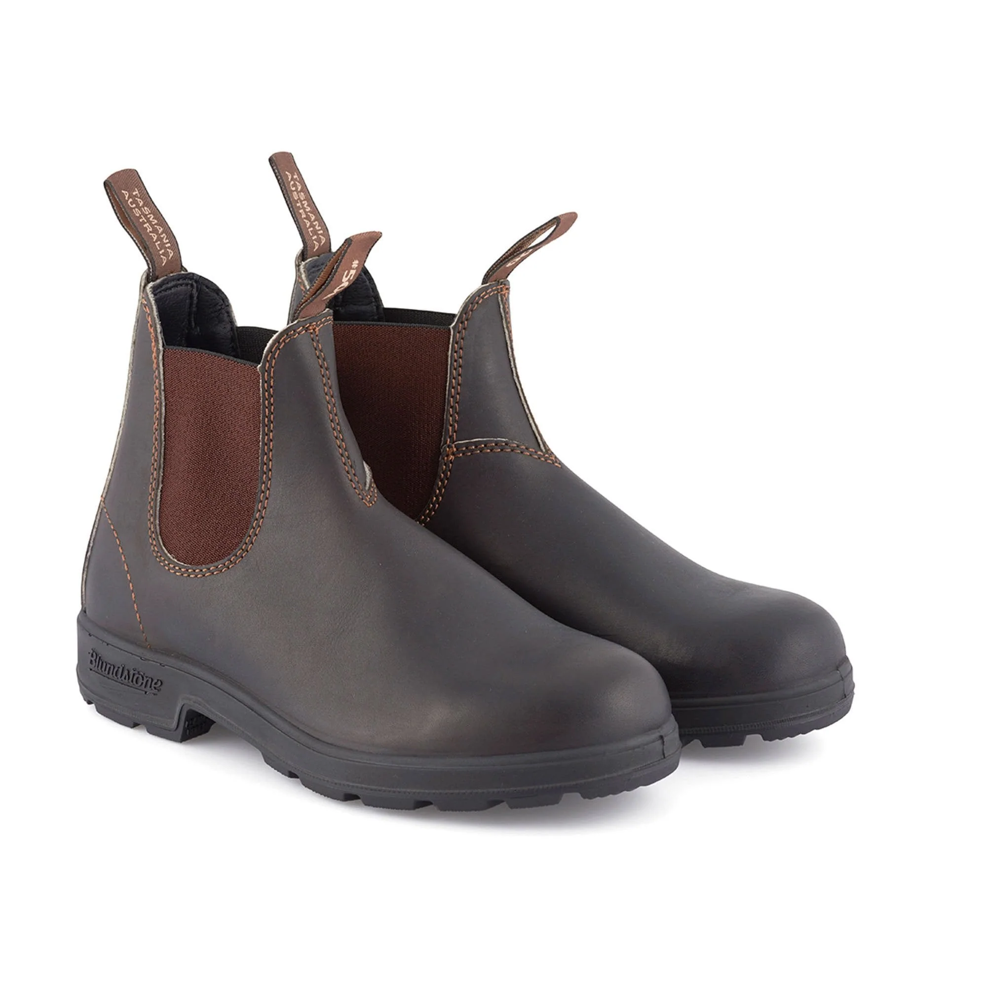 BLUNDSTONE 500 Leather Boots in Stout Brown - Image 5