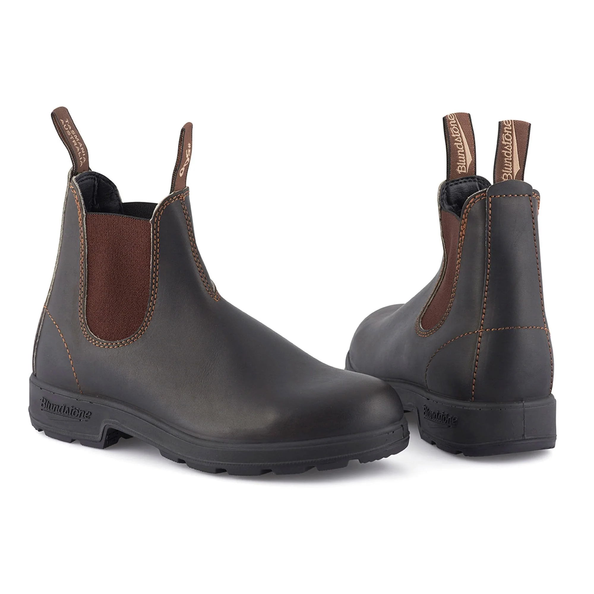 BLUNDSTONE 500 Leather Boots in Stout Brown - Image 8