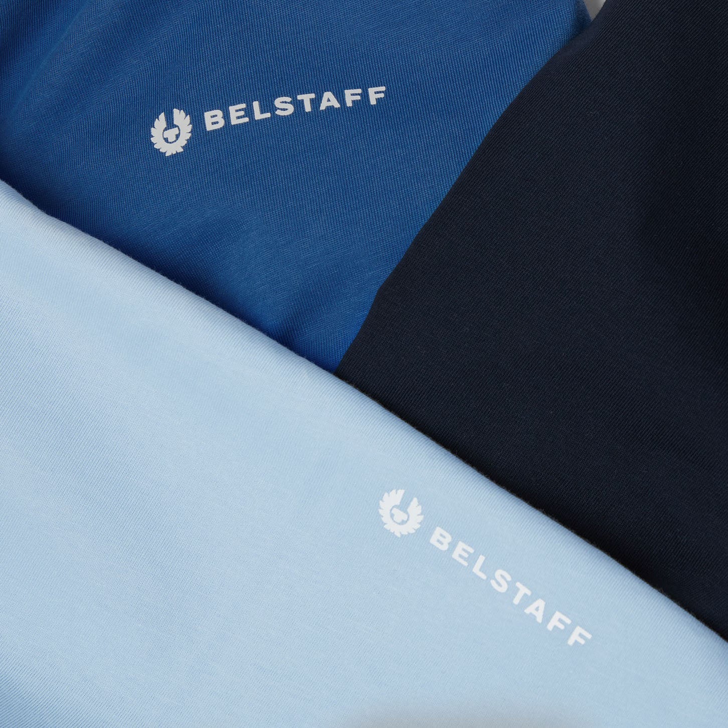 BELSTAFF 3 Pack T Shirt in Dark Ink/Sky Blue/Marine Blue - Image 5