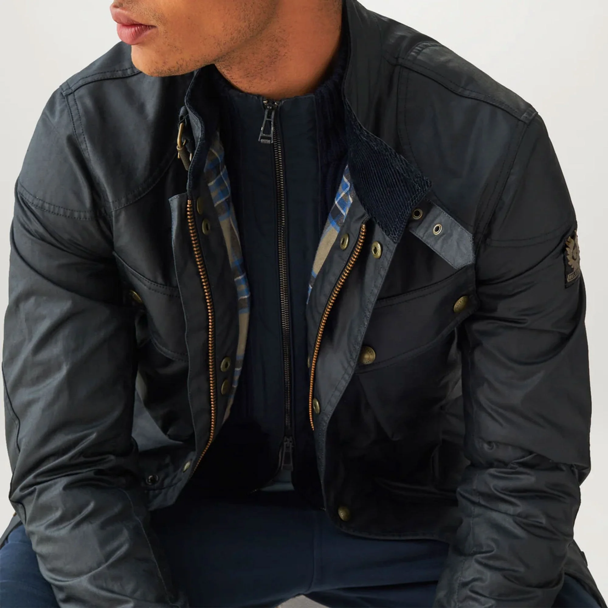BELSTAFF Fieldmaster Jacket in Dark Navy - Image 3
