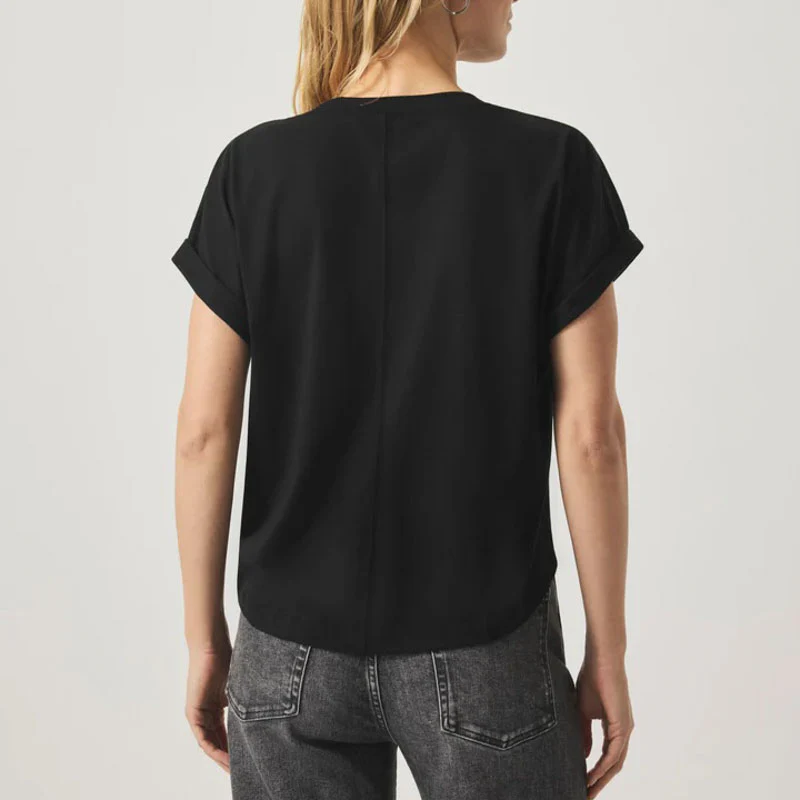 SPLENDID Skye Slub Tee in Black - Image 3