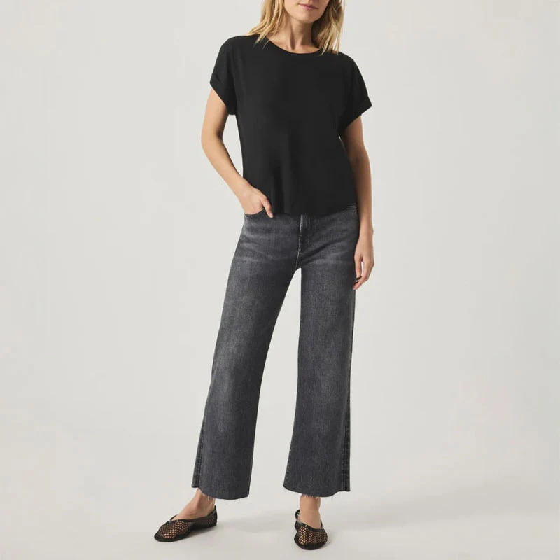 SPLENDID Skye Slub Tee in Black - Image 6