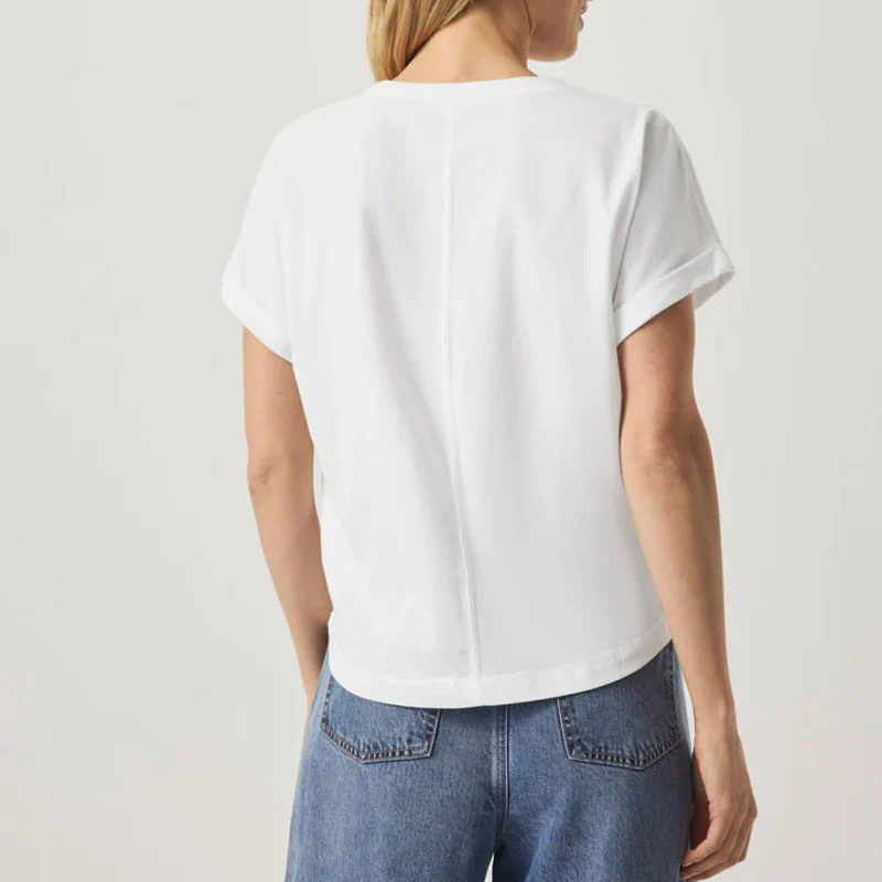 SPLENDID Skye Slub Tee in White - Image 5
