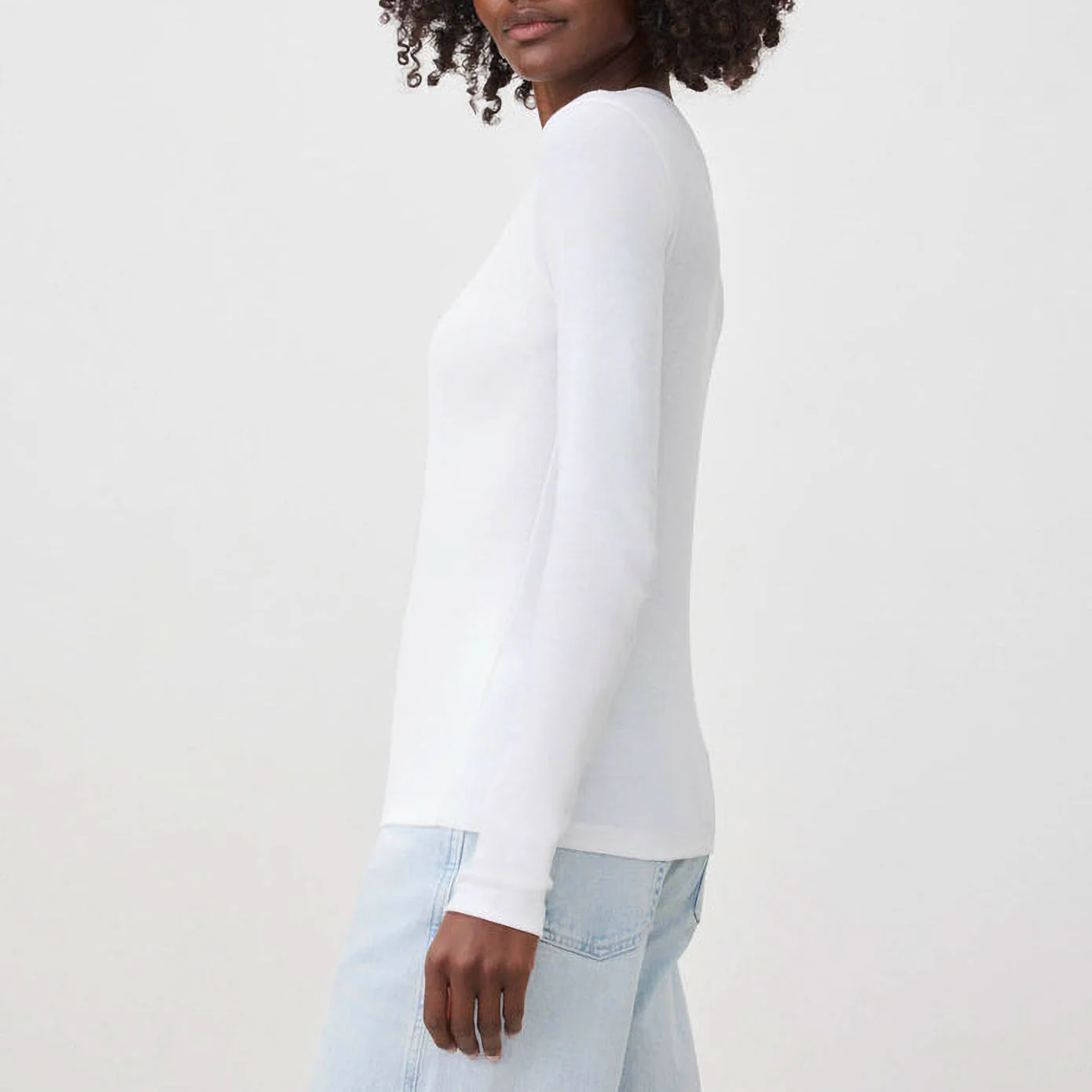 SPLENDID Classic LS Crew in White - Image 9