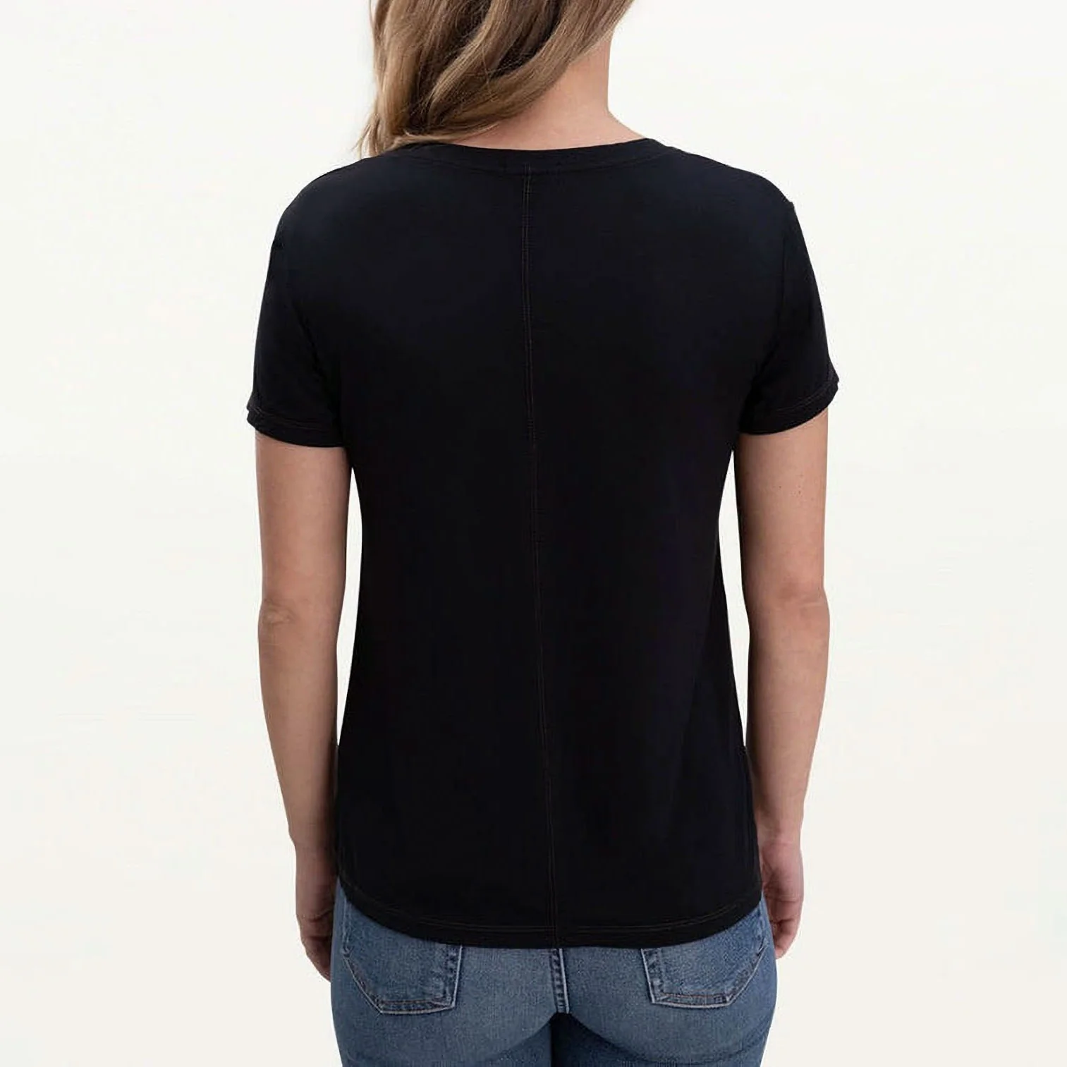 SPLENDID Sloane Scoop Tee in Black - Image 4