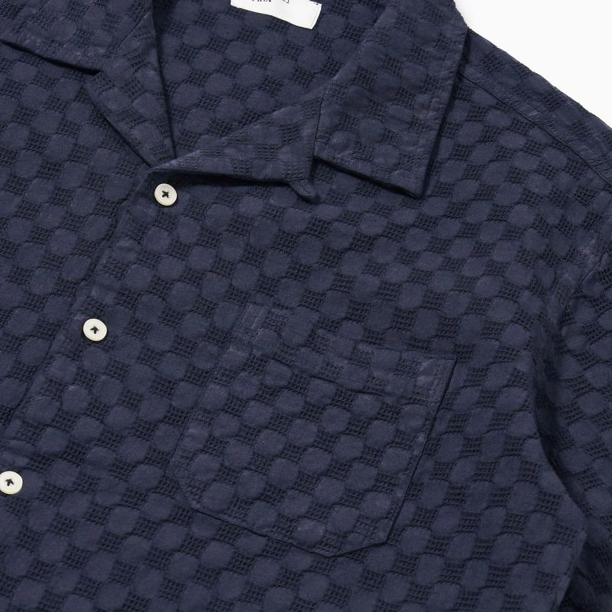 UNIVERSAL WORKS Road Shirt in Navy - Image 4